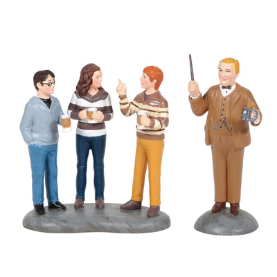Harry Potter Village | Professor Slughorn & the Trio | Village Figures