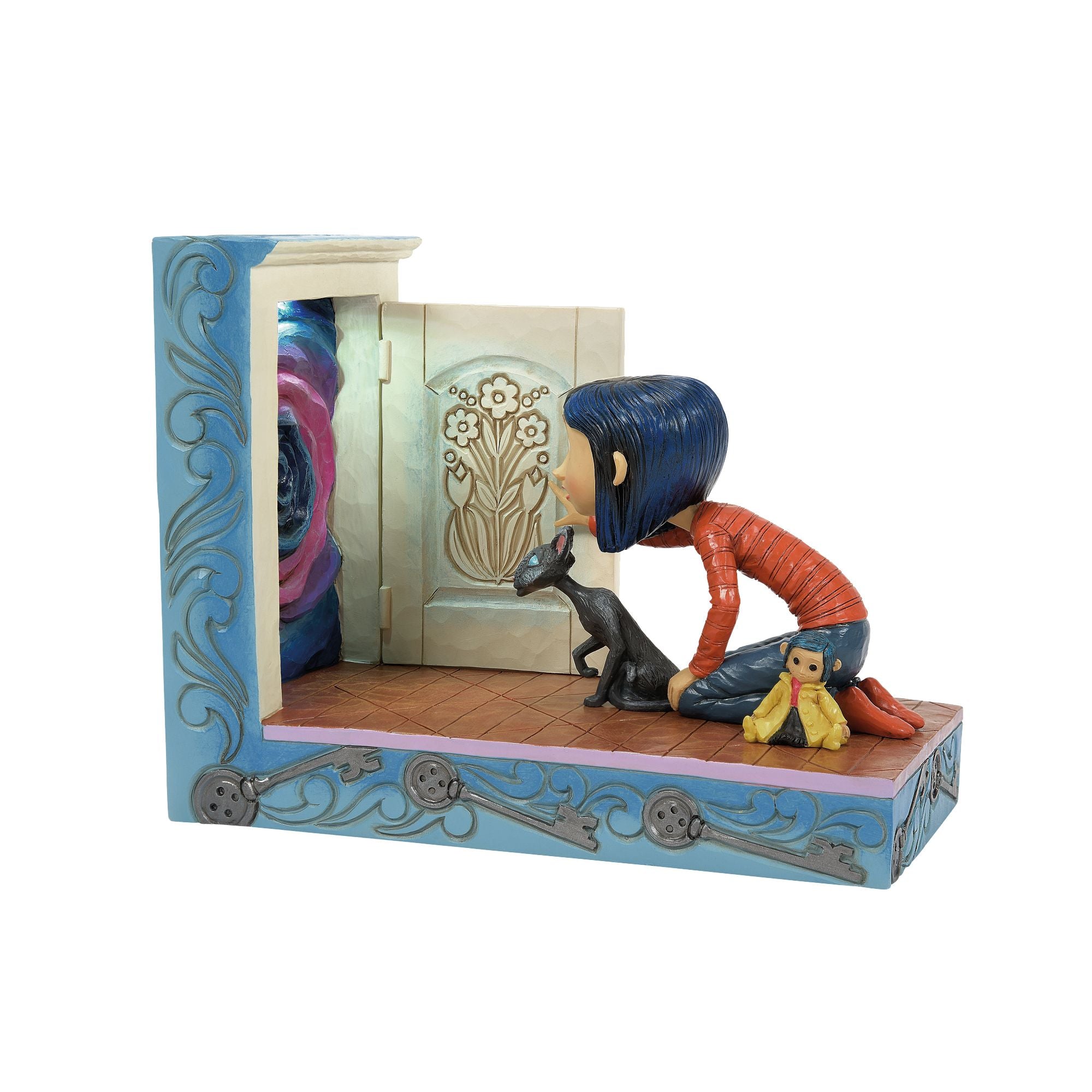 Coraline by Jim Shore | Coraline Kneeling Down Door | Figurine