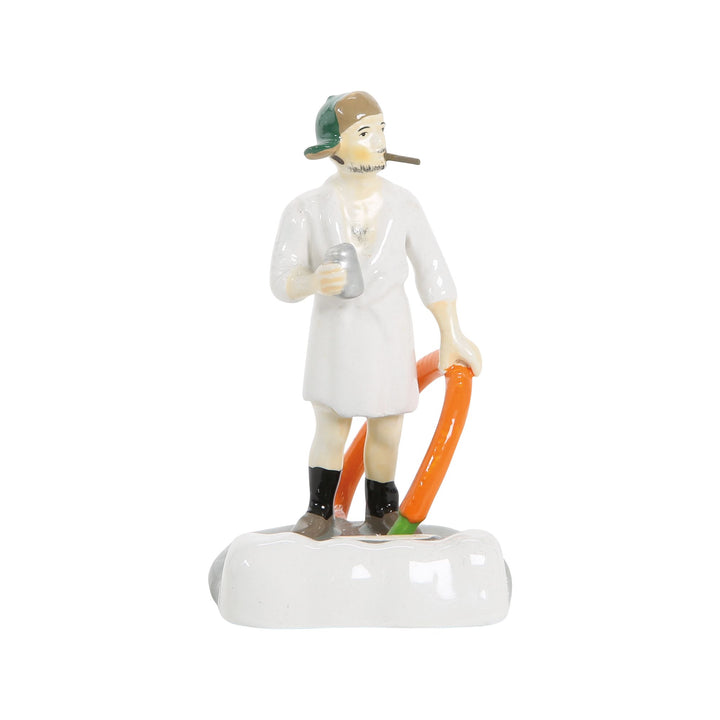 Original Snow Village | Cousin Eddie In The Morning | Village Figures