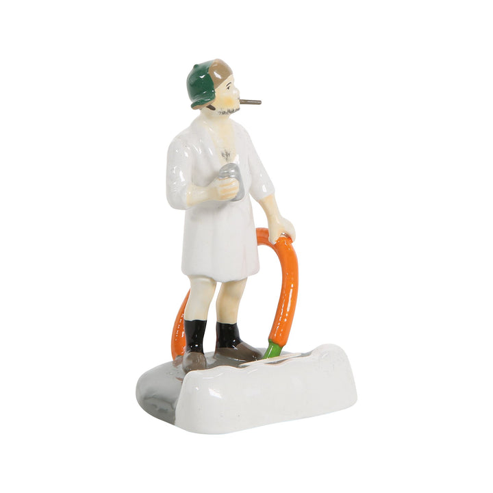 Original Snow Village | Cousin Eddie In The Morning | Village Figures