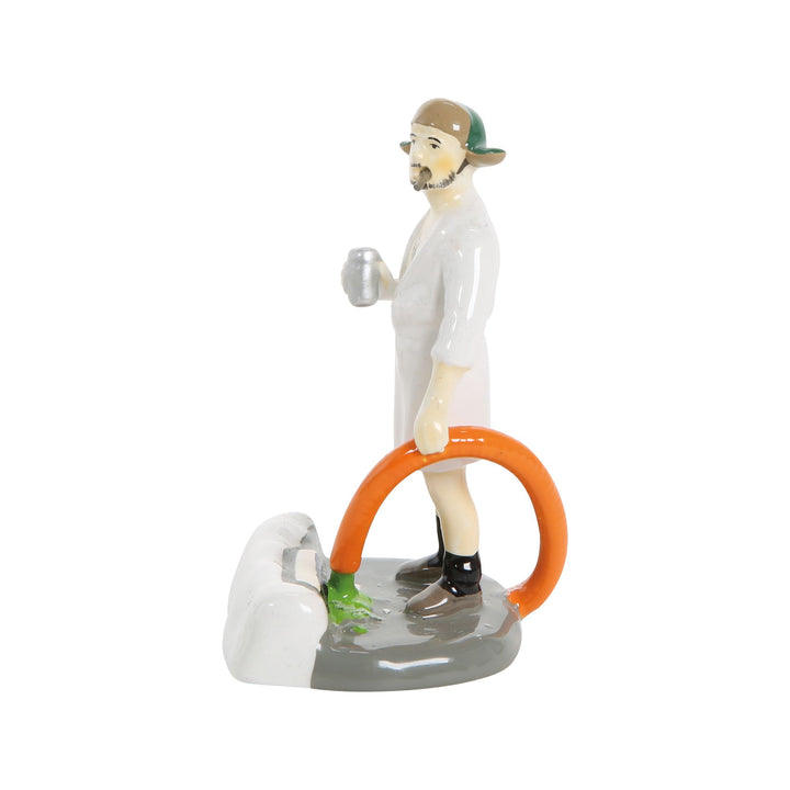 Original Snow Village | Cousin Eddie In The Morning | Village Figures