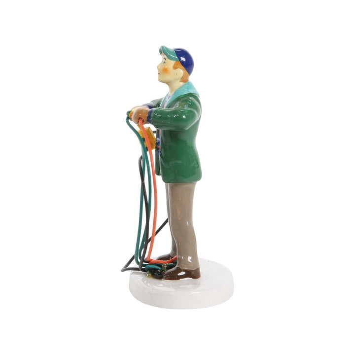 Original Snow Village | Fire It Up Dad! | Village Figures