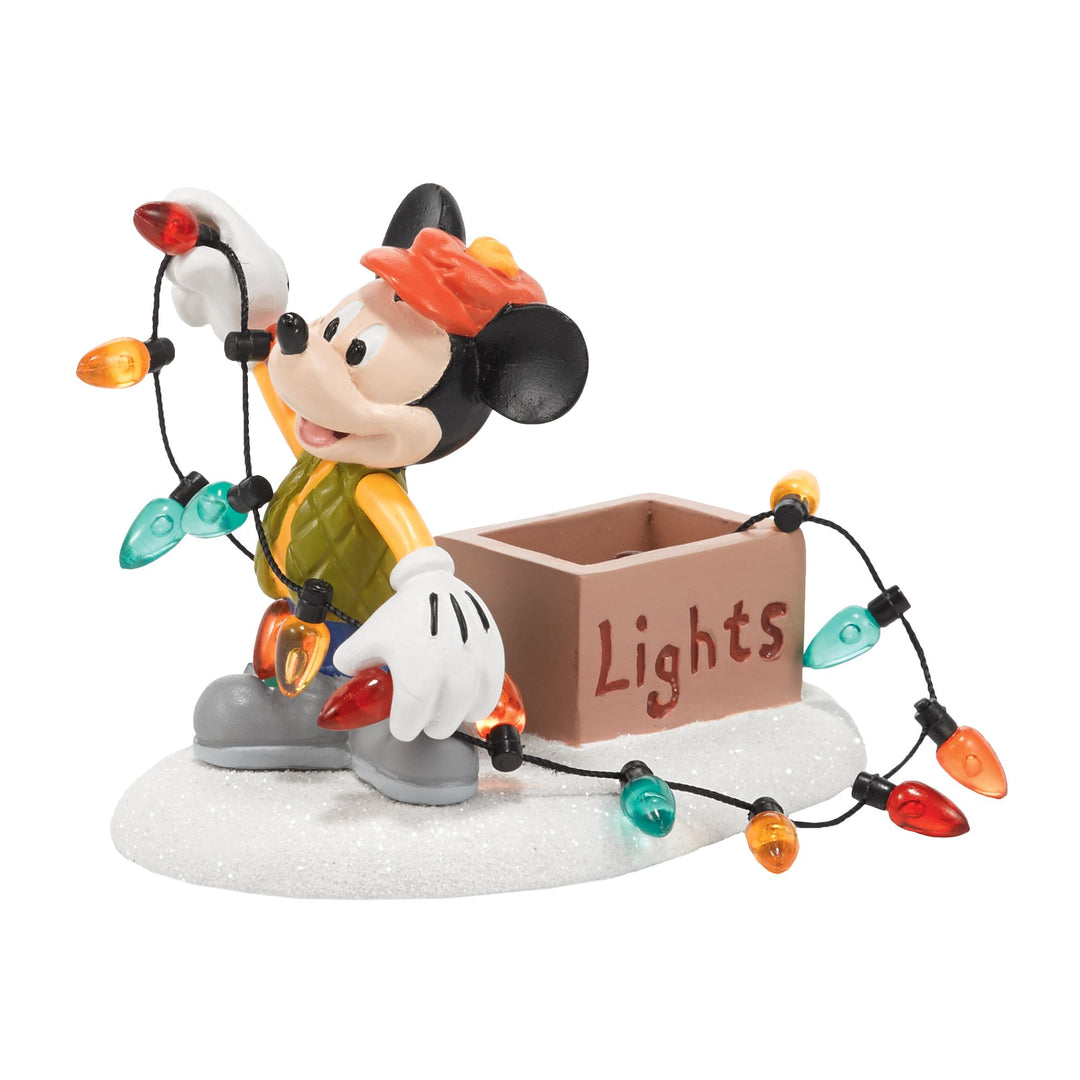 Disney Village | Mickey Lights Up Christmas | Village Figures