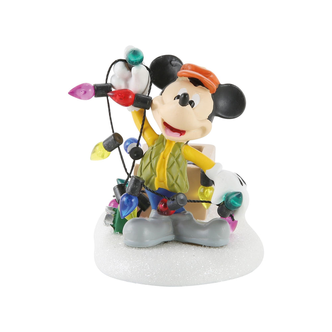 Disney Village | Mickey Lights Up Christmas | Village Figures