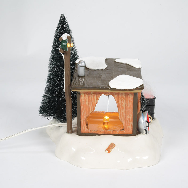 Original Snow Village | Griswold Sled Shack | Lighted Buildings