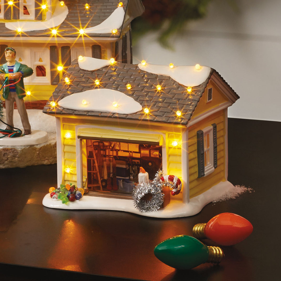Original Snow Village | The Griswold Holiday Garage | Lighted Buildings