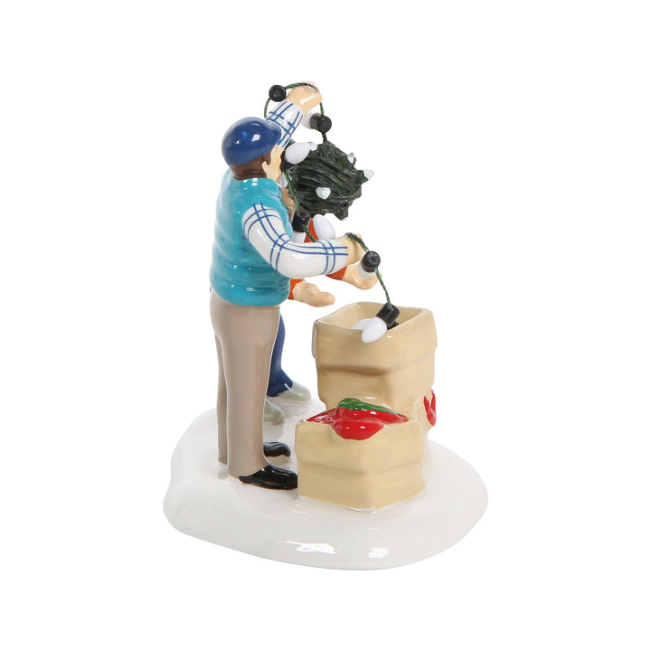 Original Snow Village | Clark & Rusty Cont. Tradition | Village Figures