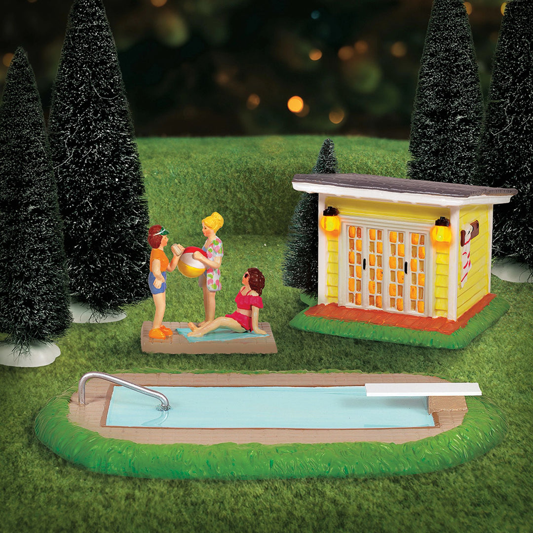 Original Snow Village | Pool Fantasy | Lighted Buildings