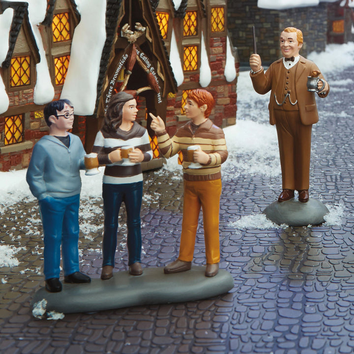 Harry Potter Village | Professor Slughorn &amp; the Trio | Village Figures
