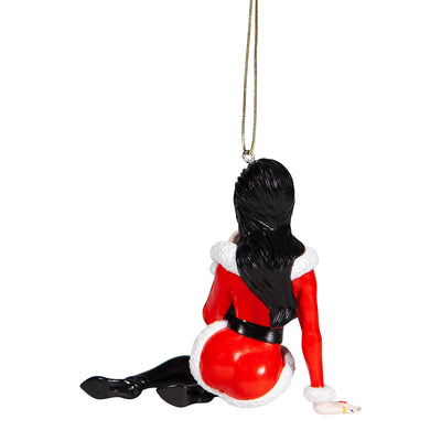 Elvira Mistress of the Dark | Elvira Sultry Santa | Hanging Ornament