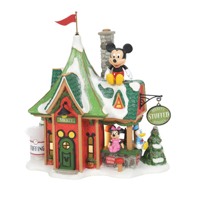 North Pole Series | Mickey's Stuffed Animals | Lighted Buildings