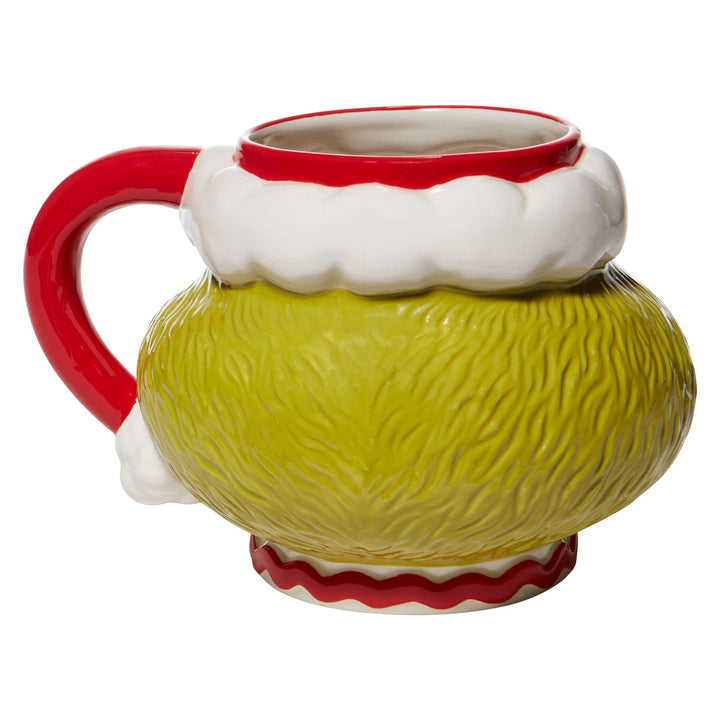 Grinch | Santa Grinch Sculpted Mug | Mug
