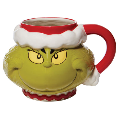 Grinch | Santa Grinch Sculpted Mug | Mug