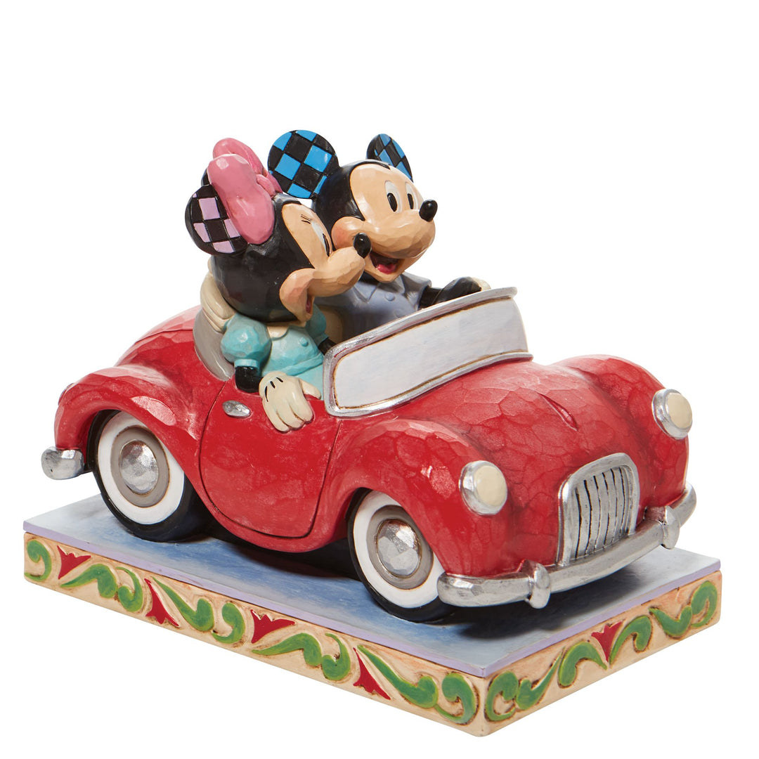 Disney Traditions | Minnie and Mickey in Car | Figurine