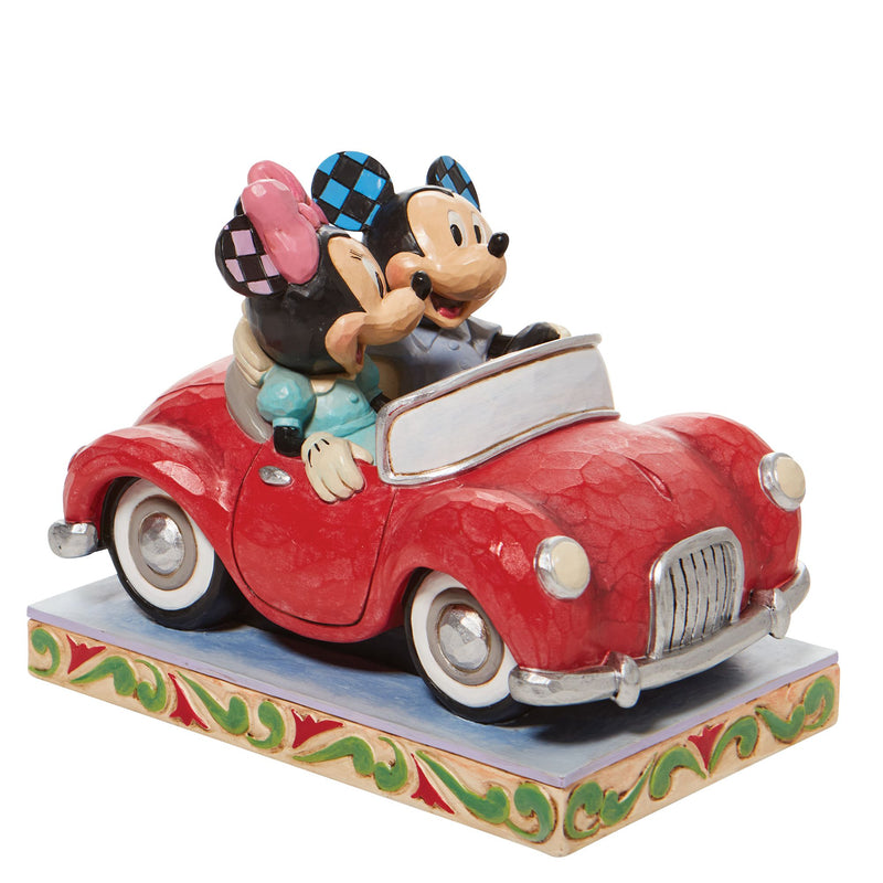 Disney Traditions | Minnie and Mickey in Car | Figurine