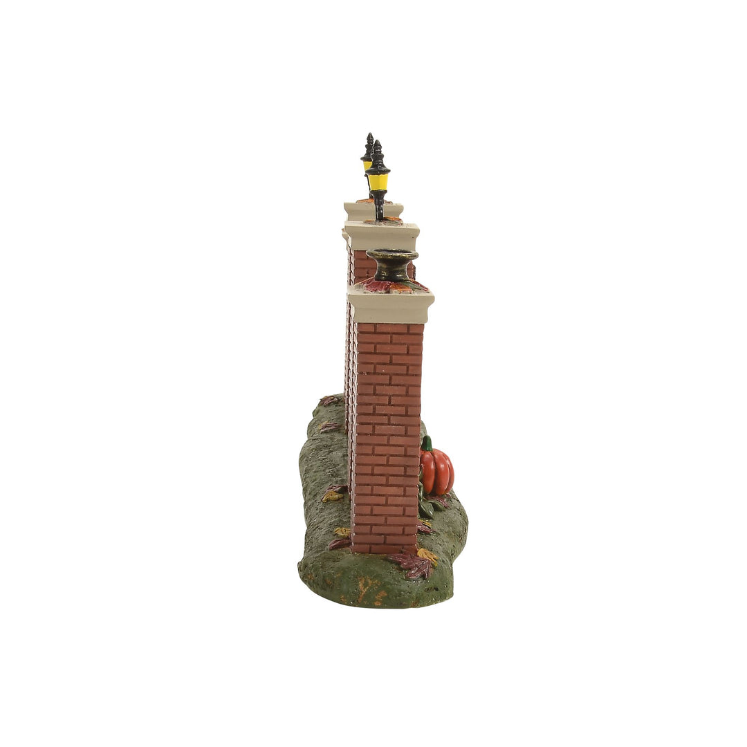 Snow Village Halloween | Haunted Mansion Gate | Village Figures