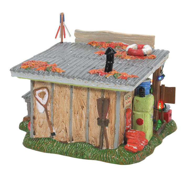 Original Snow Village | Xmas Vac Selling The Bait Shop | Lighted Buildings