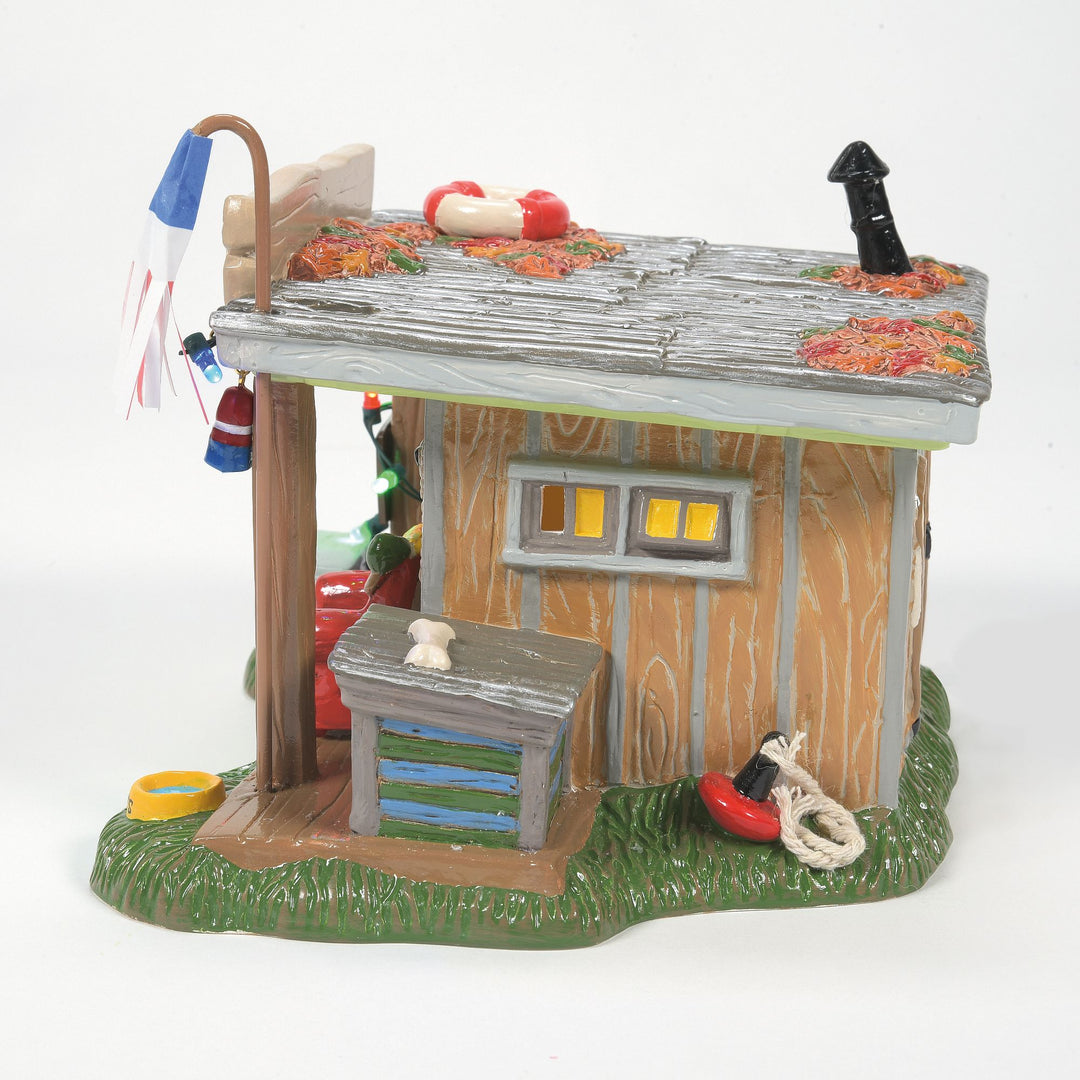 Original Snow Village | Xmas Vac Selling The Bait Shop | Lighted Buildings