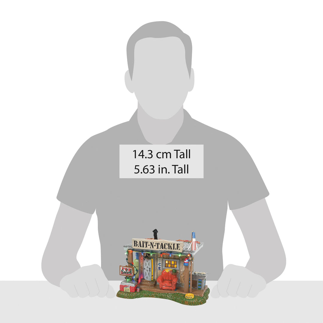 Original Snow Village | Xmas Vac Selling The Bait Shop | Lighted Buildings