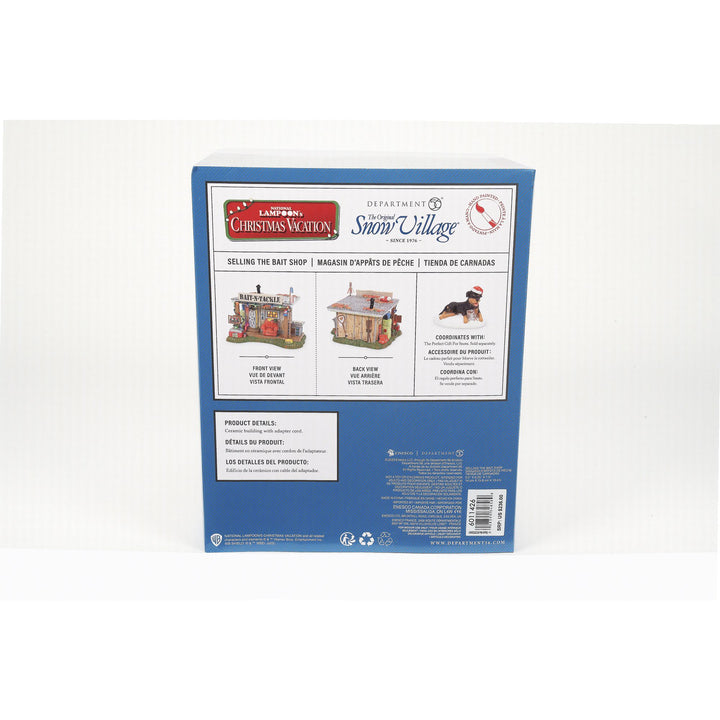 Original Snow Village | Xmas Vac Selling The Bait Shop | Lighted Buildings