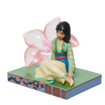 Disney Traditions | Mulan Clear Resin Cherry Bloss | Figurine