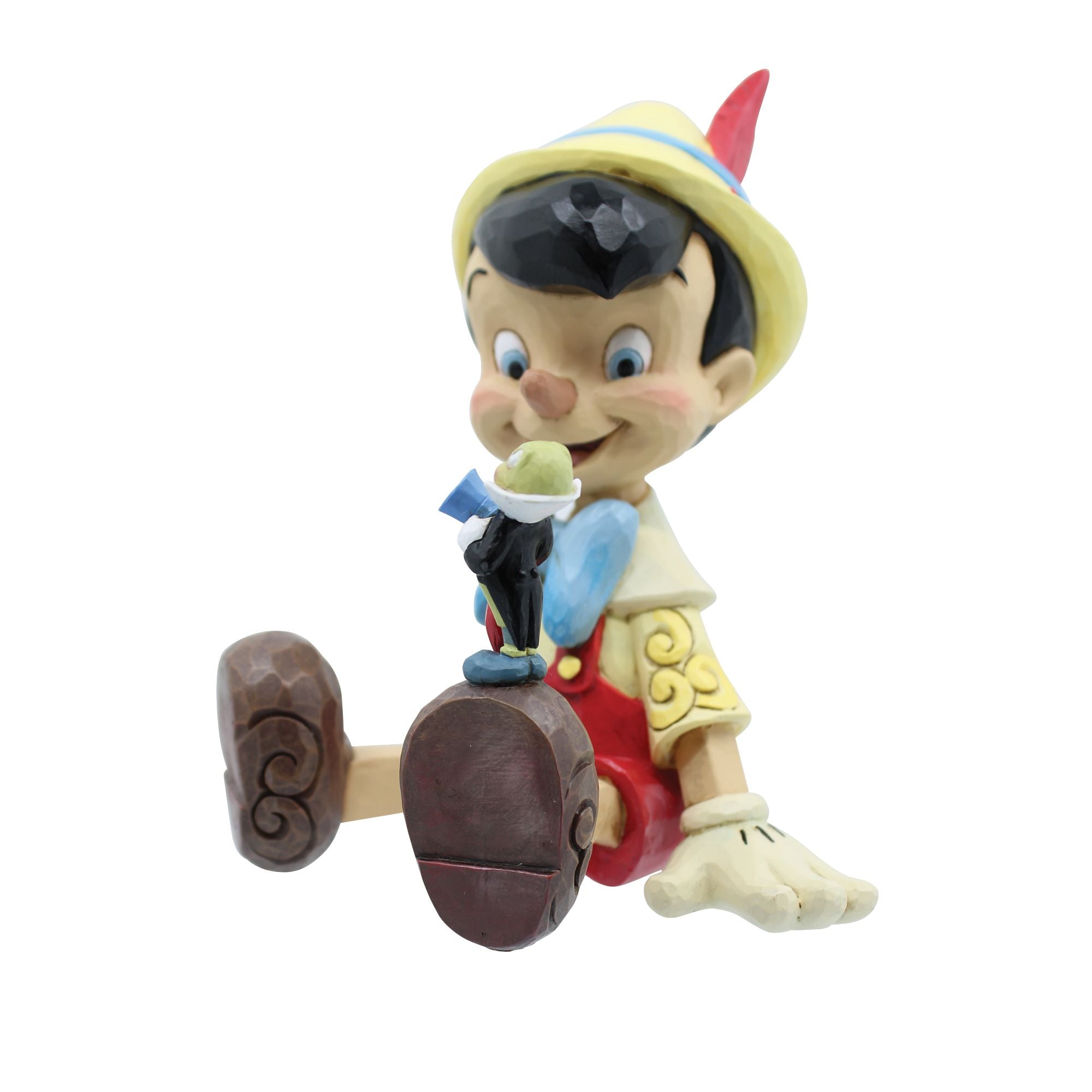 ピノキオ enesco Disney ディズニー Disney Traditions | Pinocchio & Jiminy Sitting | Figurine – Enesco