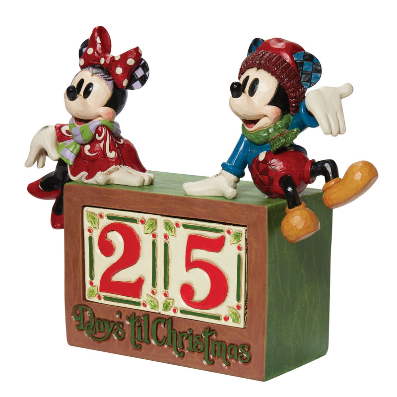 Disney Traditions | Mickey&Minnie Countdown Block | Figurine