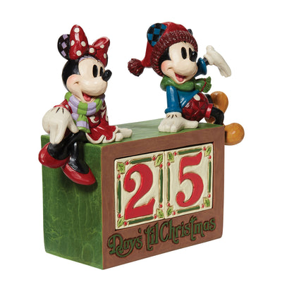 Disney Traditions | Mickey&Minnie Countdown Block | Figurine
