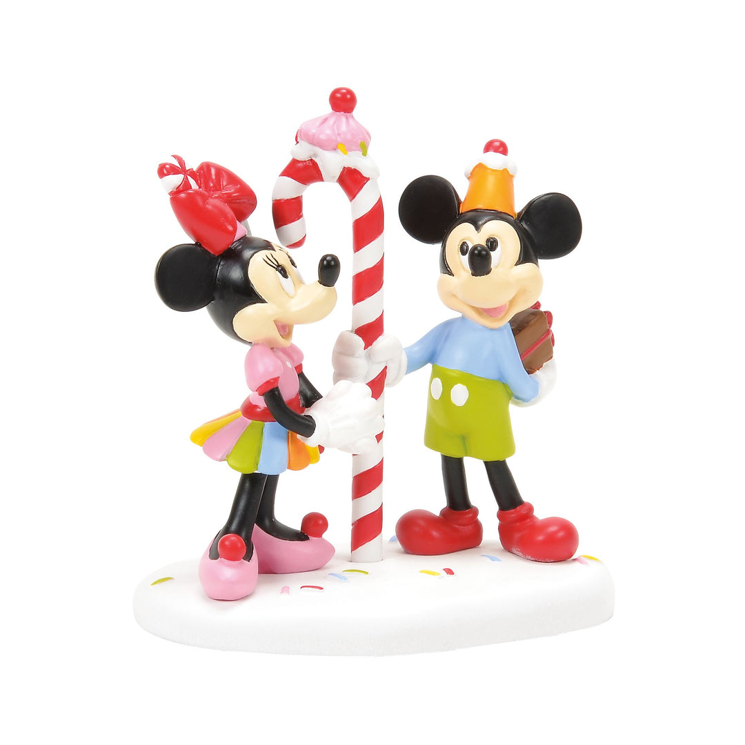 Disney Village | Mickey & Minnie Share A Treat | Village Figures