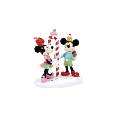 Disney Village | Mickey & Minnie Share A Treat | Village Figures