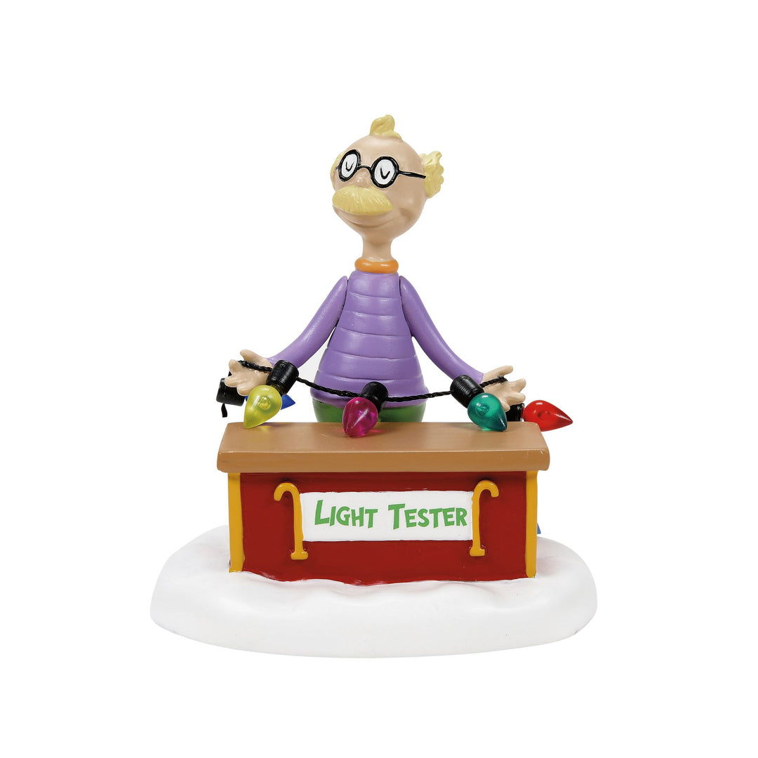 Grinch Villages | Who Lightbulb Tester | Village Figures