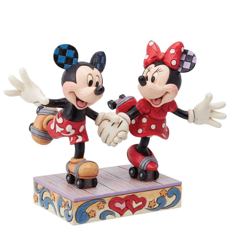 Disney Traditions | Mickey & Minnie Roller Skating | Figurine