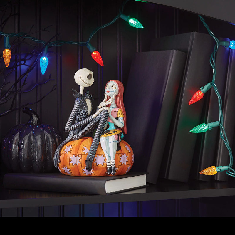 Disney Traditions | Jack & Sally on Pumpkin | Figurine