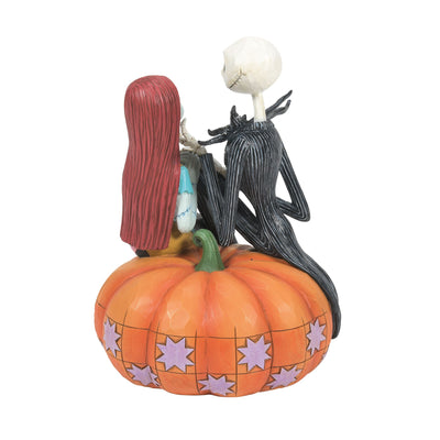 Disney Traditions | Jack & Sally on Pumpkin | Figurine