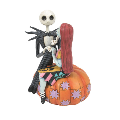 Disney Traditions | Jack & Sally on Pumpkin | Figurine