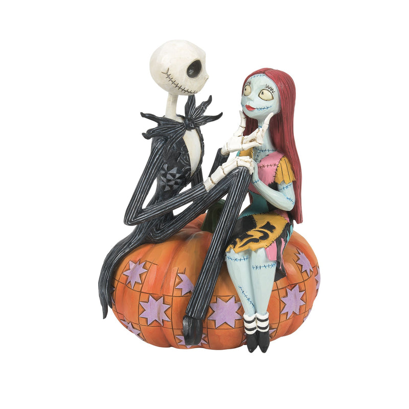 Disney Traditions | Jack & Sally on Pumpkin | Figurine