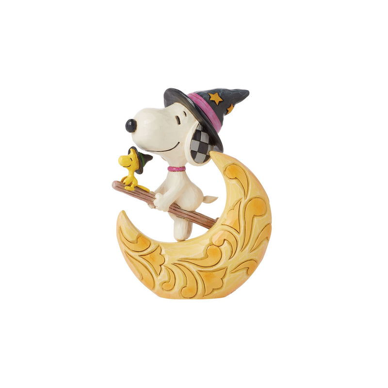 Peanuts by Jim Shore | Snoopy Witch with Moon Fig | Figurine