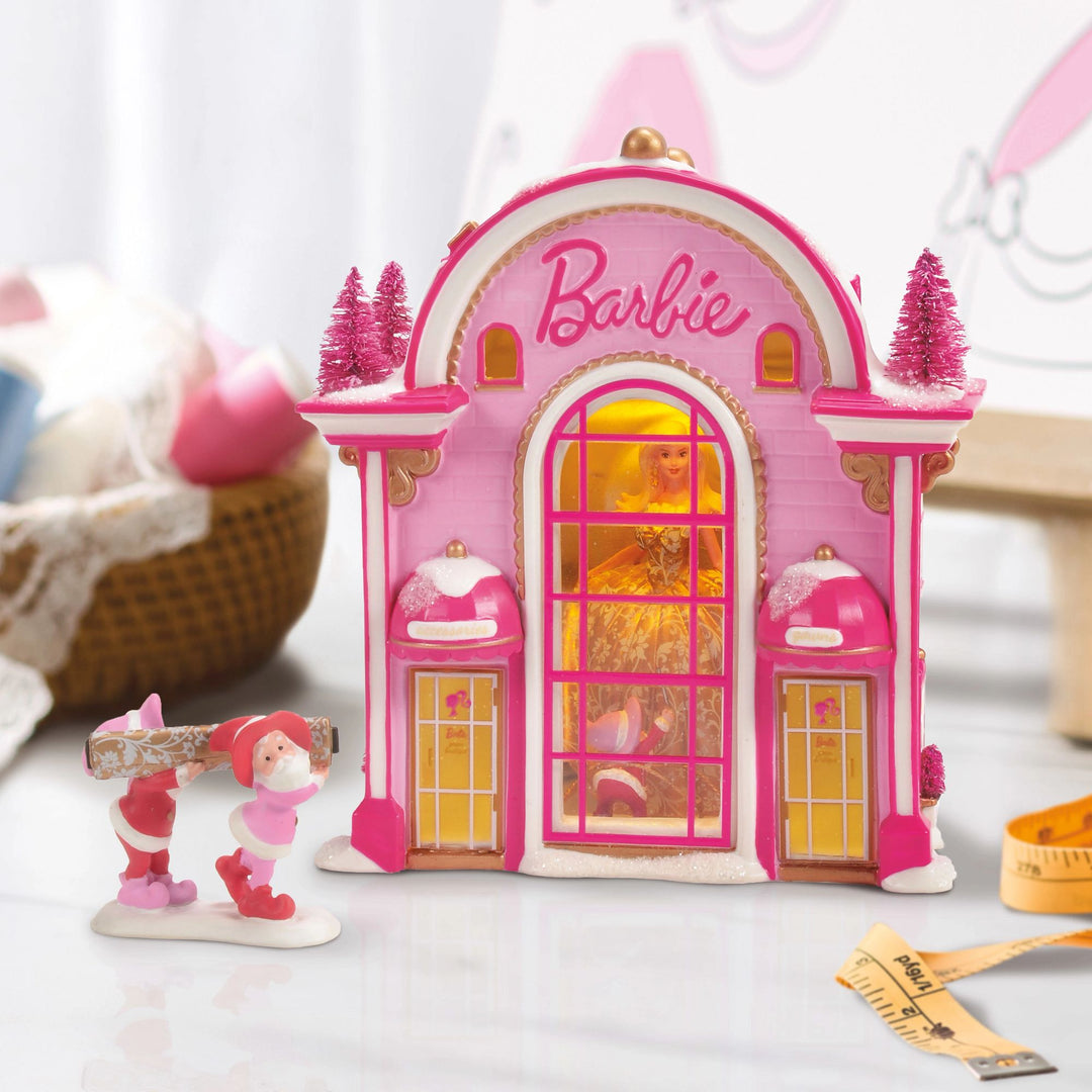 North Pole Series | Barbie Gown Boutique S/2 | Lighted Buildings