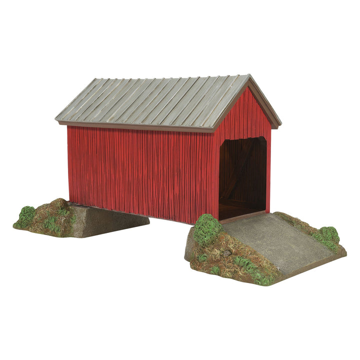 Hot Properties Village | The Winter River Bridge | Lighted Buildings