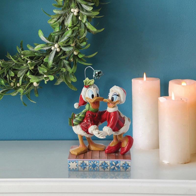 Disney Traditions | Donald and Daisy Mistletoe | Figurine