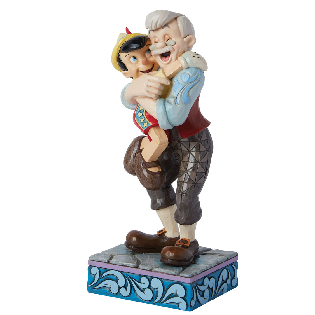Disney Traditions | Geppetto & Pinocchio Hugging | Figurine
