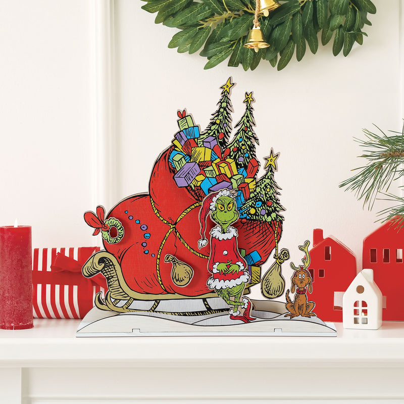 Flourish | Grinch Sleigh Mantle Decor | Decor