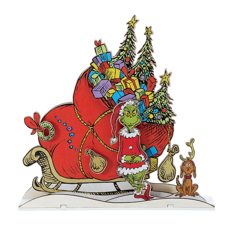 Flourish | Grinch Sleigh Mantle Decor | Decor