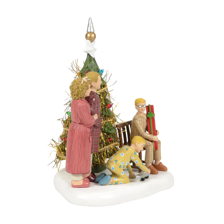 A Christmas Story Village | The Family Opens Their Gifts | Village Figures