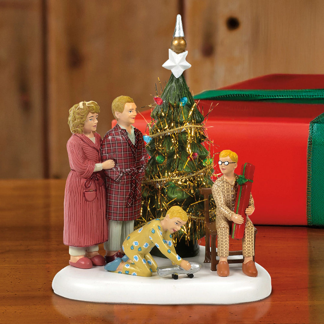 A Christmas Story Village | The Family Opens Their Gifts | Village Figures