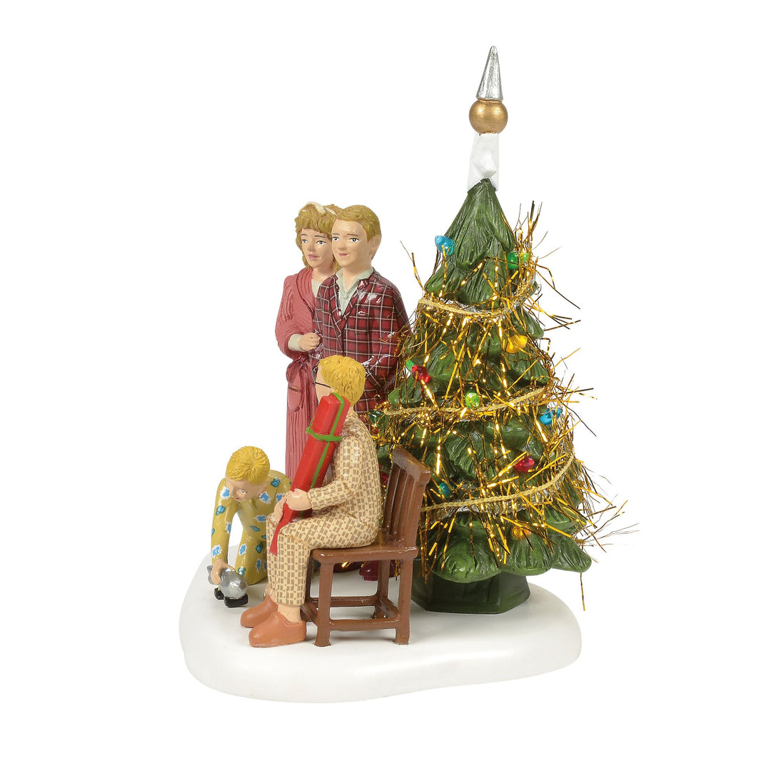 A Christmas Story Village | The Family Opens Their Gifts | Village Figures