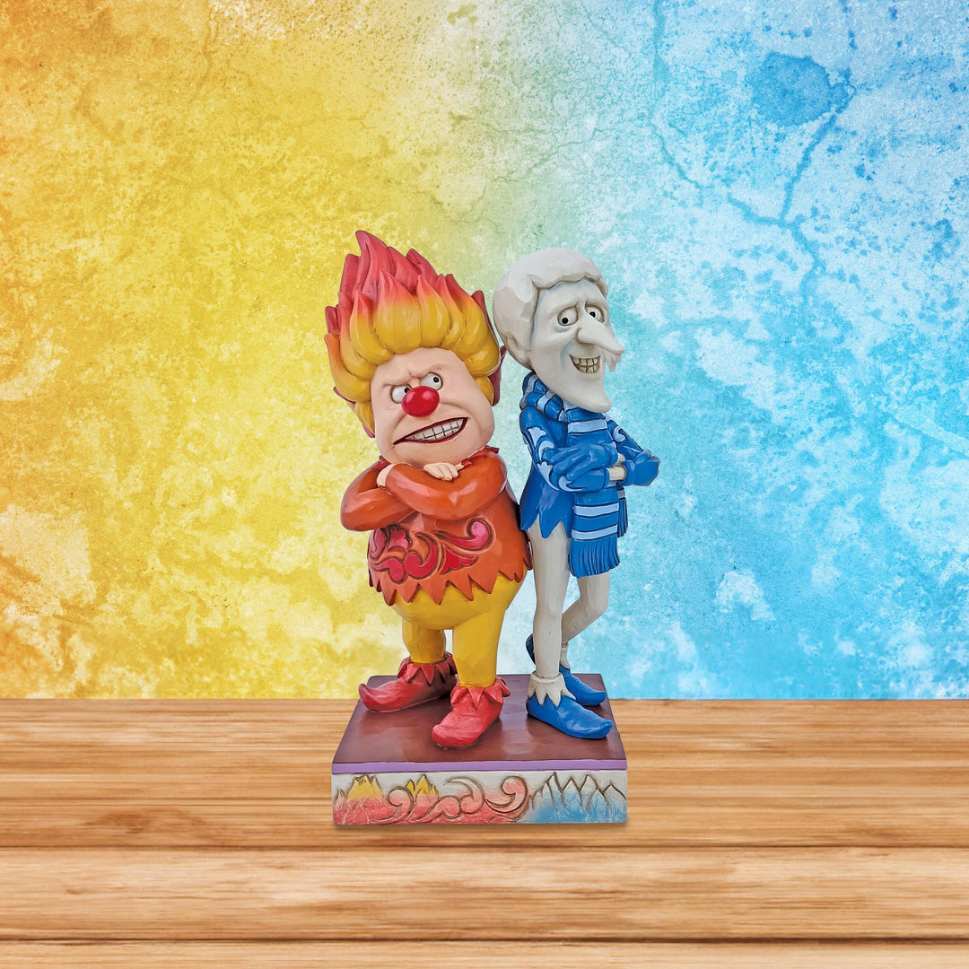 Year wout Santa by Jim Shore | Heat & Snow Miser Back-to-Back | Figurine