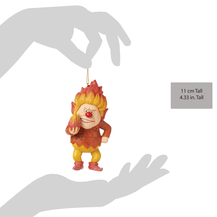 Year wout Santa by Jim Shore | Heat Miser Holding Fire | Hanging Ornament