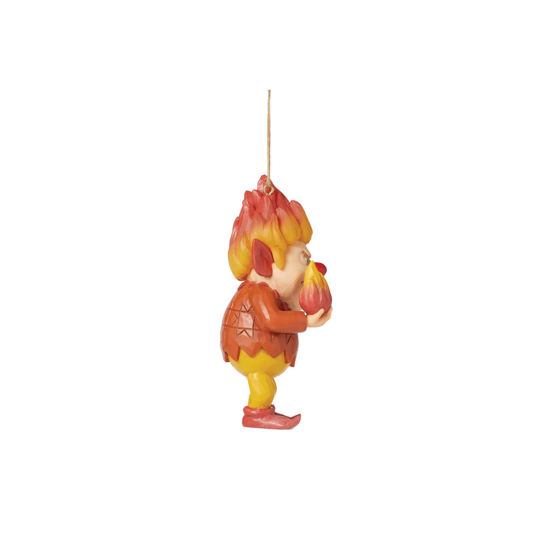 Year wout Santa by Jim Shore | Heat Miser Holding Fire | Hanging Ornament