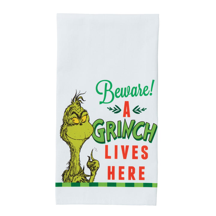 Grinch | Beware Grinch Tea Towel | Towel